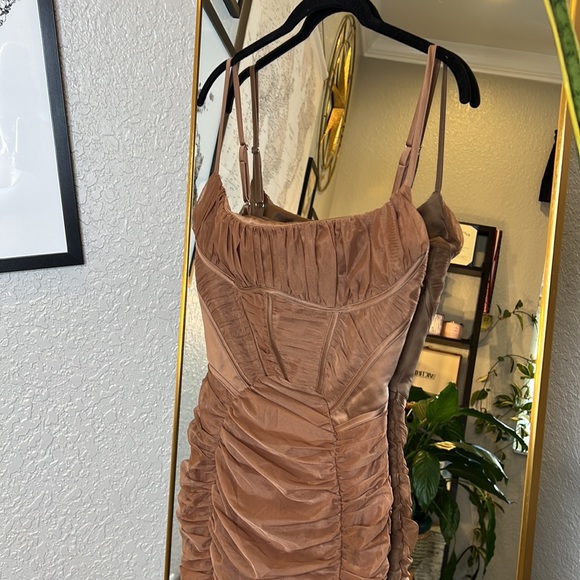 HOUSE OF CB 'Lilian' Mocha Corset Maxi Dress NWOT - Picture 14 of 14